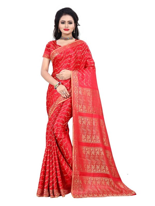 Bollywood Sari Boho Orient Indien in Rot CA103